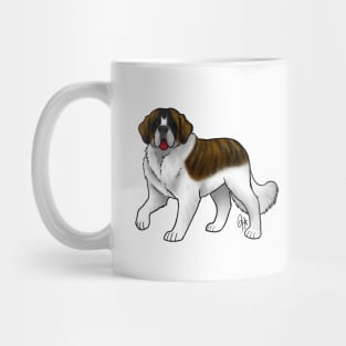 Dog - Saint Bernard - White and Brindle Mug